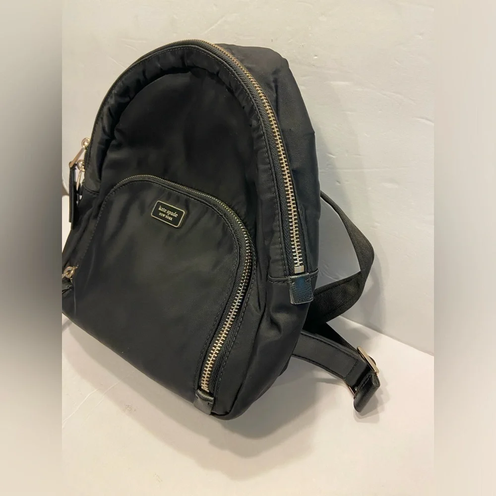 Kate Spade Dawn Black Nylon Medium Backpack
